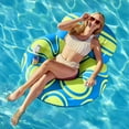thumbnail image 1 of Syncfun Inflatable Pool Float Lounger with Backrest, Air Sofa Floating Chair with Handle and Cup Holder, Summer Pool Floaties Rafts Lounger for Adult & Kids, 1 of 9