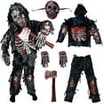 thumbnail image 1 of Joyfy Kids Zombie Costume, Scary Halloween Zombie Costume for Boys, Monsters Costume with Plastic Toy Axe for Halloween Party Dress-Up Age Up to 14 Years, 1 of 7