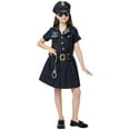 thumbnail image 1 of JOYIN Police Officer Costume Set for Girls, Police Woman Pretend Kit Halloween Costume Cosplay for Toddler Kids 5-10 Years, 1 of 6