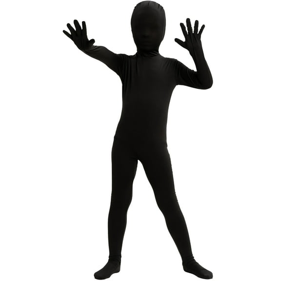 Joyfy Scary Shadow Costume for Kids, Full Bodysuit Skin Costume for Toddlers Scary Halloween Costume Party Fancy Dress Up Age up to 12 Years
