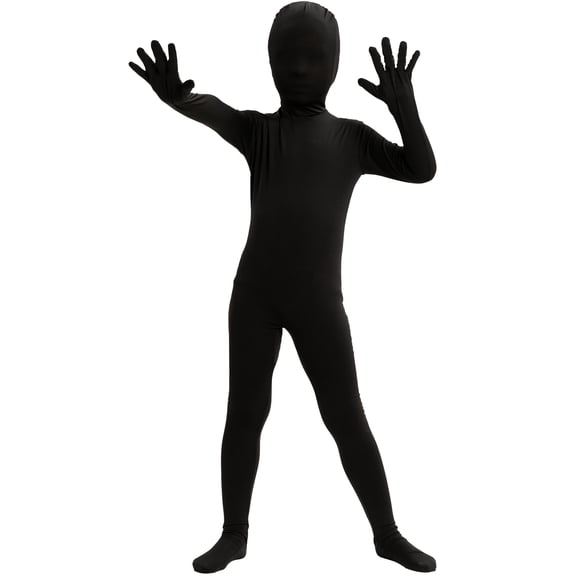 Joyfy Scary Shadow Costume for Kids, Full Bodysuit Skin Costume for Toddlers Scary Halloween Costume Party Fancy Dress Up Age up to 12 Years