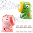 thumbnail image 1 of SYNCFUN 2 Pcs Dinosaur Unicorn Bubble Machines for Toddlers, Mini Bubble Blowers with Solution, Outdoor Summer Party Favors, Easter Birthday Gift for Kids, 1 of 7