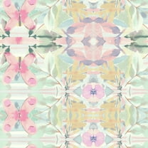 Synchronized Floral Pink Peel and Stick Wallpaper