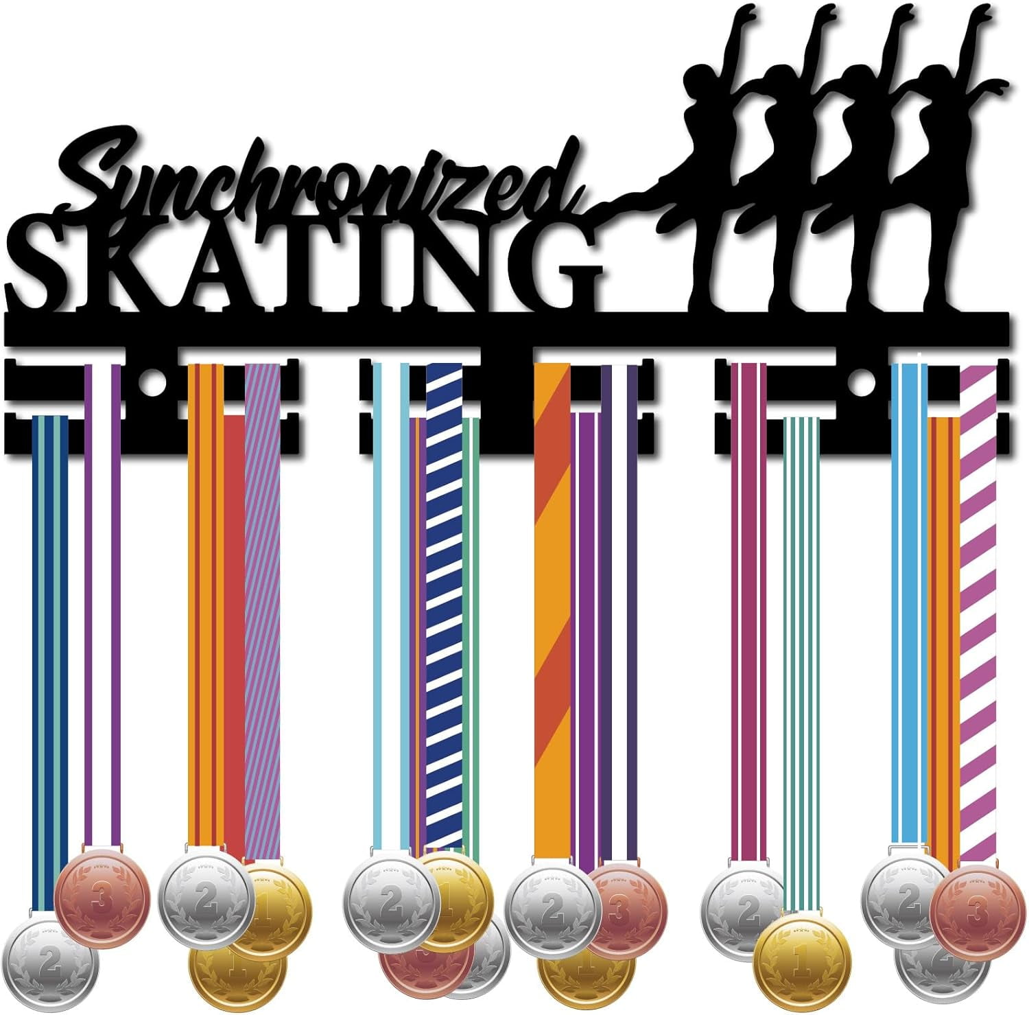 Synchronized Skating Medal Holder Figure Skater Medal Hanger Display ...