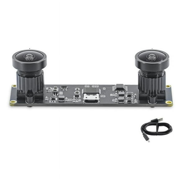 Synchronous 3D Stereo VR USB Camera 3840X1080P 4MP 60Fps Mini Dual Module with 130 Degree Wide Angle Lens