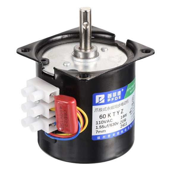 Synchronous AC Reduction Motor 60KTYZ AC110V 20RPM Ac Motor 75N.CM CW/CCW