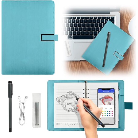 Syncify Digital Sketchbook with Smart Sync Pen – Wireless Drawing Writing Note-Taking Tool, Paper-to-Digital Instant Sync for Creatives Students Professionals (Blue)Z