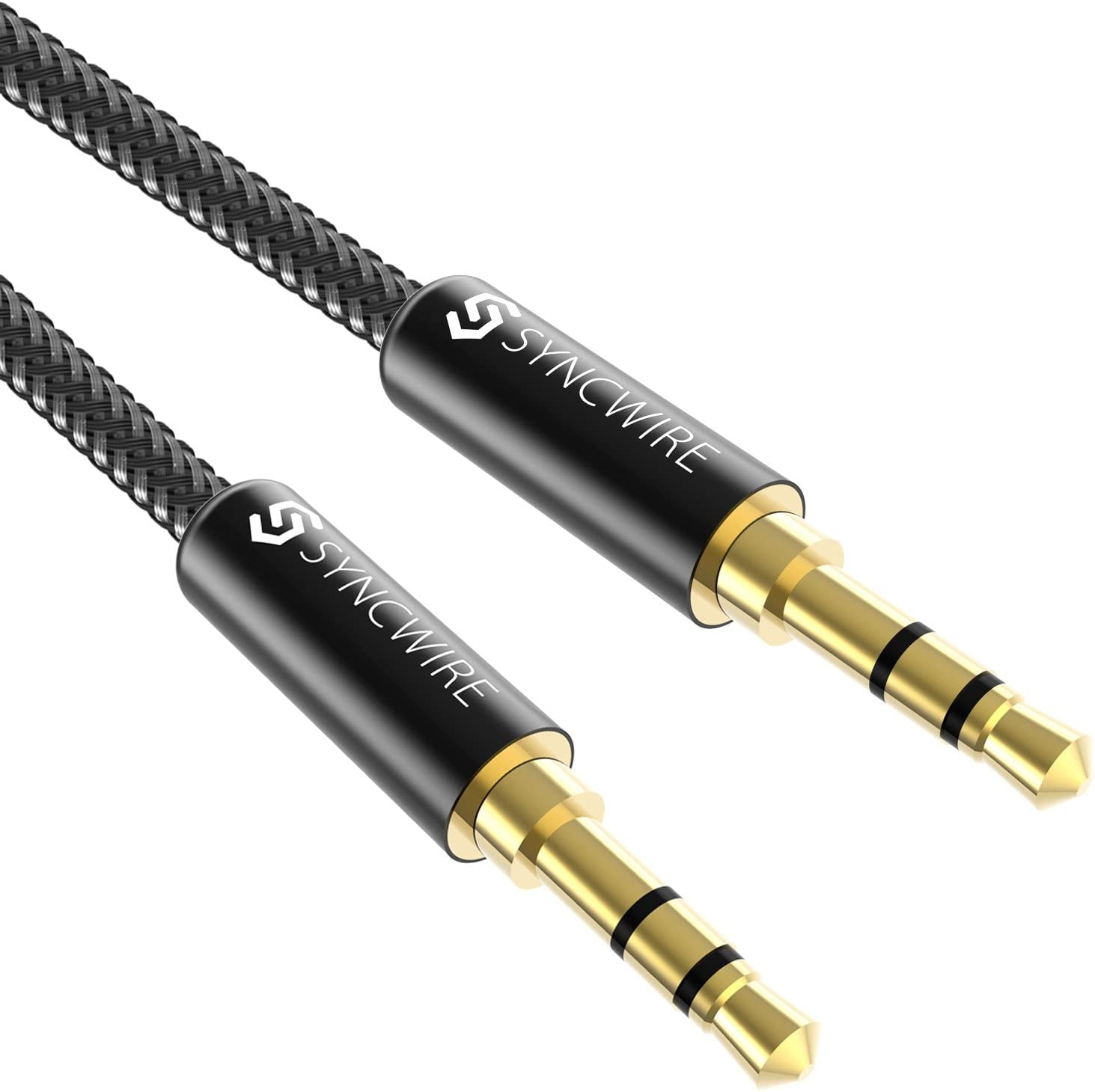 UGREEN 3.5mm Audio Cable Nylon Braided Aux Cord Male to Male Stereo Hi-Fi  Sound for Headphones Car Home Stereos Speakers Tablets Compatible with