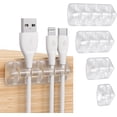 thumbnail image 1 of Syncwire Cable Clips Cord Holders Self Adhesive Cord Organizer Cable Management for Desk, Home, Office - Clear, 1 of 7