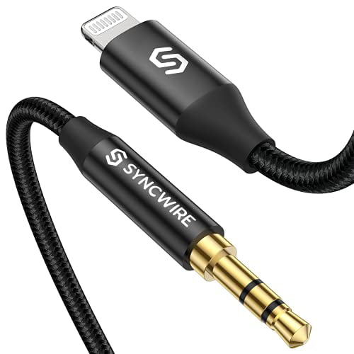 Syncwire Lightning to 3.5mm, 3.3FT, [Apple MFI Certified] Aux Cord for  iPhone, Car Stereo, Compatible with iPhone 14/13/12/11 Pro  Max/Pro/Plus/Mini/XR/XS/8 Plus-Black 