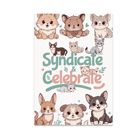 Syndicate & Celebrate Animal Wall Art - Animal Lovers - 13x19 Poster Print