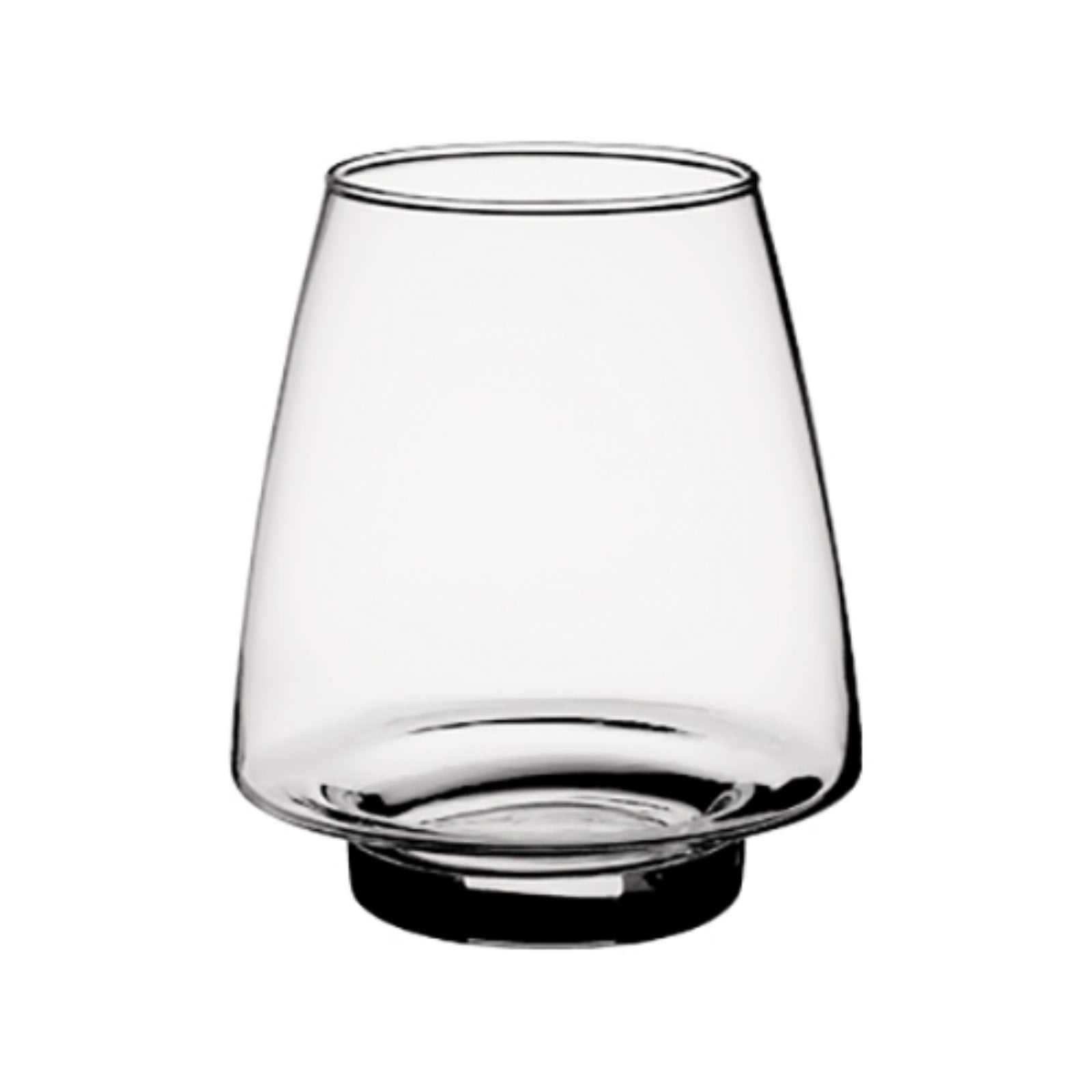 Clear Glass Pyramid Table Vase for Succulents and Bouquets