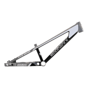 Syndyt 204 Pro 24 BMX Cruiser Bike Frame   20.5  Top Tube, 6061-T6 Aluminum 4.25 lbs, Tapered 42/52 Head Tube, B52 Tech BB, 10/15/20mm Hubs, 140mm Disc Brake, Chain Tensioners   Gray Bicycle Frame