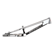 Syndyt 205 Pro BMX Racing Bike Frame   20.5  Top Tube, 6061-T6 Aluminum 3.99 lbs, Tapered 42/52 Head Tube, B52 Tech BB, 10/15/20mm Hubs, 140mm Disc Brake, Chain Tensioners   Gray Bicycle Frame