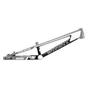 Syndyt 220 Pro 3XL BMX Racing Bike Frame – 22” Top Tube, 6061-T6 Aluminum (4.15 lbs), Tapered 42/52 Head Tube, B52 Tech BB, 10/15/20mm Hubs, 140mm Disc Brake, Chain Tensioners – Gray Bicycle Frame