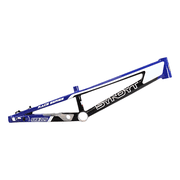 Syndyt 225 Pro 4XL BMX Racing Bike Frame   22.5  Top Tube, 6061-T6 Aluminum 4.19 lbs, Tapered 42/52 Head Tube, B52 Tech BB, 10/15/20mm Hubs, 140mm Disc Brake, Chain Tensioners   Blue Bicycle Frame