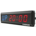 thumbnail image 1 of Synergee 16.5” Workout Interval Timer. Programmable Wall Mounted Interval Timer. Gym Timer with Wireless Remote. Tabata EMOTM Stopwatch Count Up/Down MMA Clock., 1 of 7