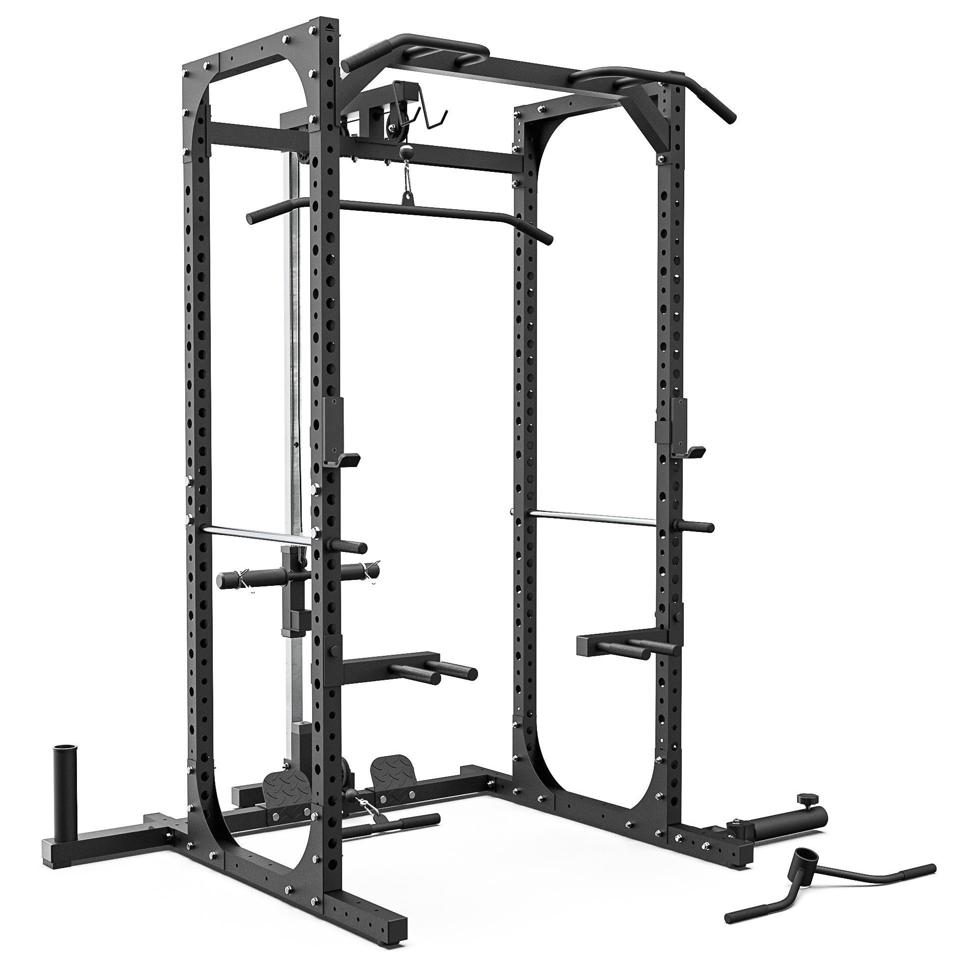 Synergee 2200 Series 81" by 57.5" Power Rack Cage with Pulley System, J
