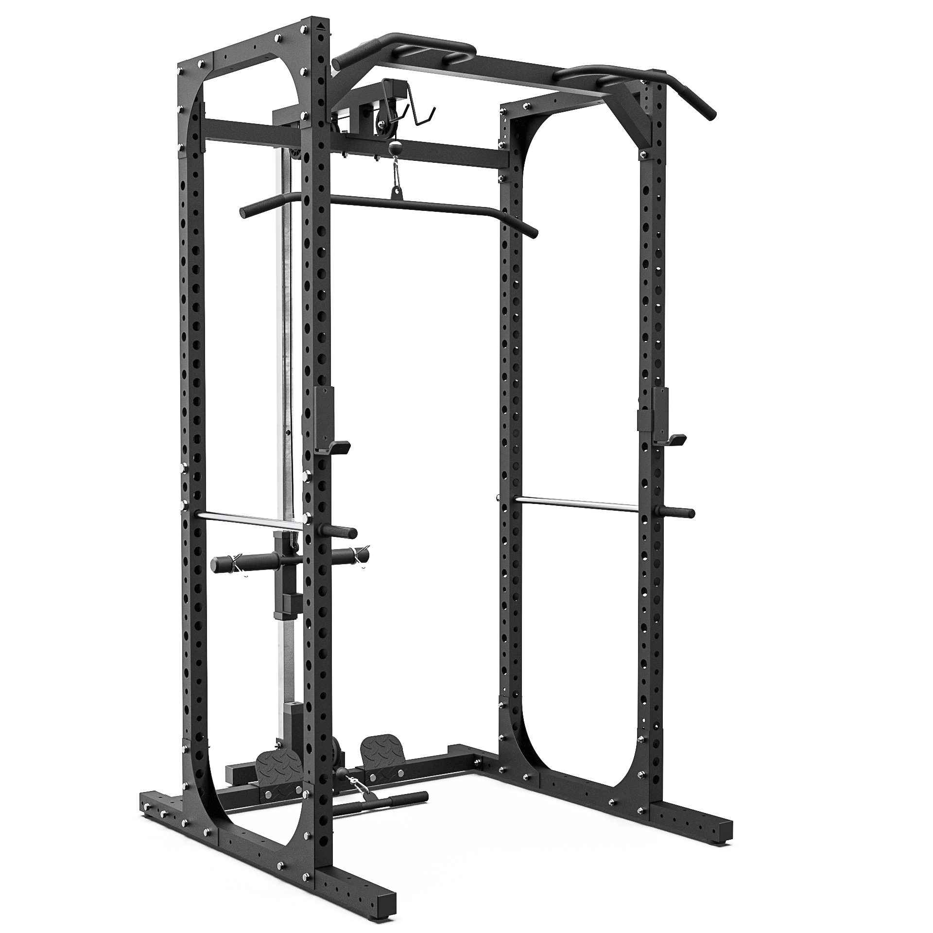 Synergee 2200 Series 81" by 44.5" Power Rack Cage with Pulley System, J
