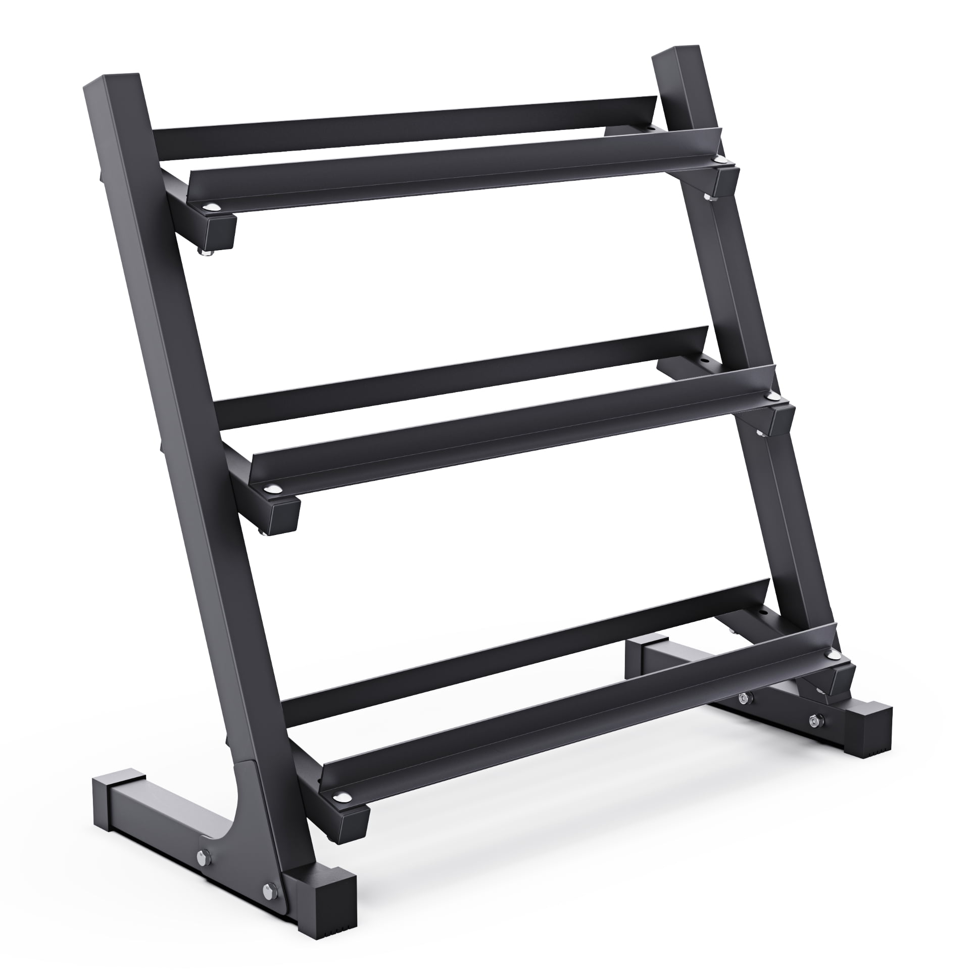 Synergee 3-Tier Dumbbell Rack Multilevel Weight Storage Organizer for Home Gym - Small