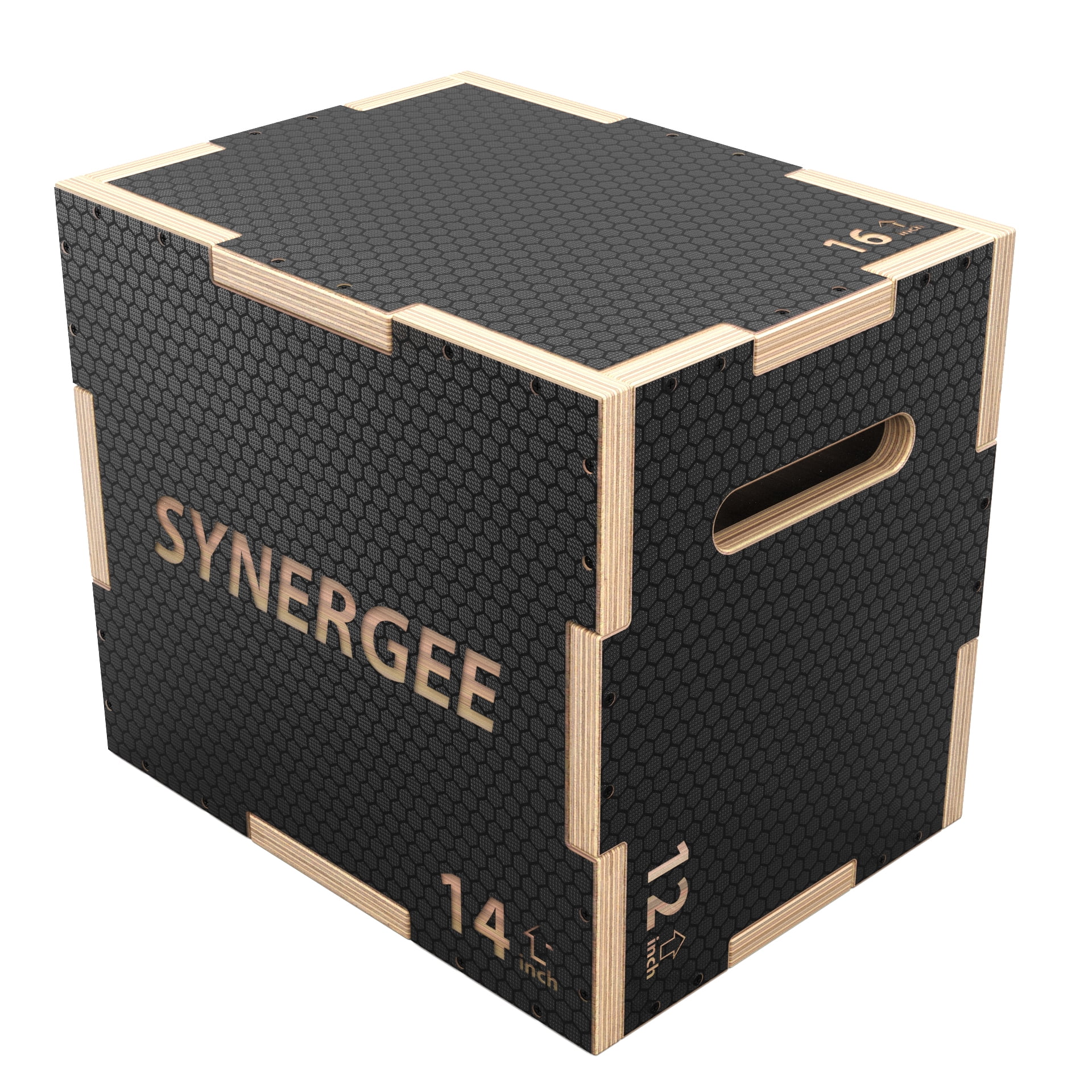 Synergee 3 in 1 Non-Slip Wood Plyometric Box for Jump Training and ...