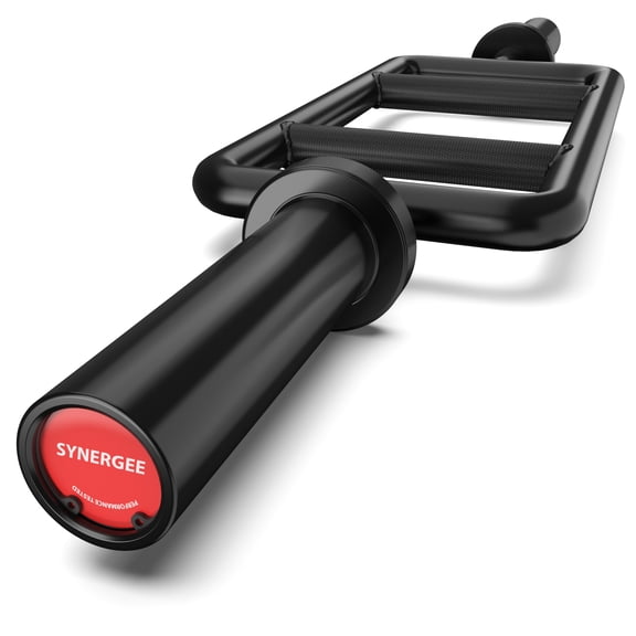 Synergee Black Tricep Bar 25 lbs for Maximum Gains & Comfort for Extensions, Curls, & Pressing Workouts
