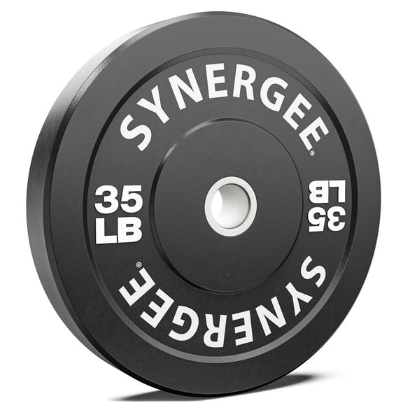 Synergee Bumper Plates Strength Conditioning Workouts Weightlifting 35lbs Single