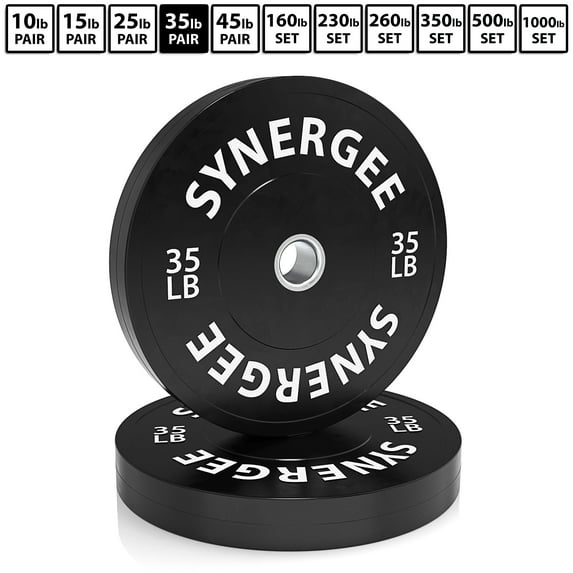 Synergee Bumper Plates Strength Conditioning Workouts Weightlifting