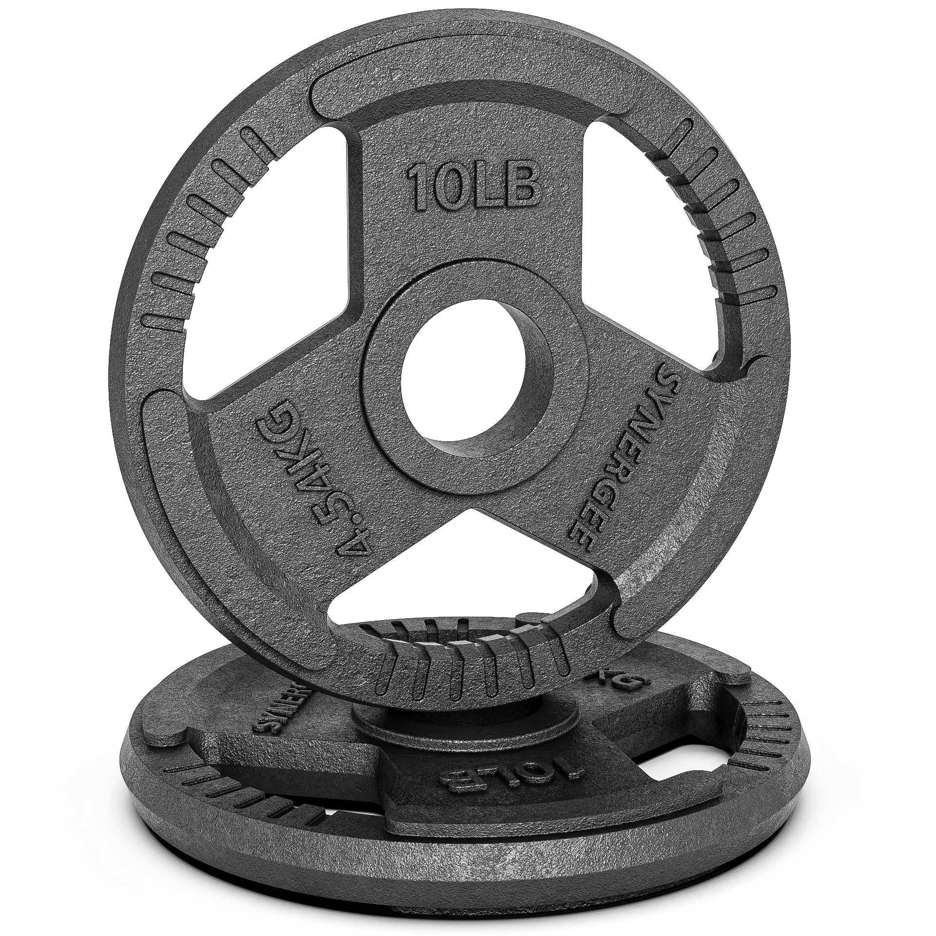 Synergee Cast Iron Weight Plates with 2” Opening for Bodybuilding