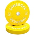 thumbnail image 1 of Synergee Color Bumper Plates Strength Conditioning Workouts Weightlifting 35lbs Pair, 1 of 4
