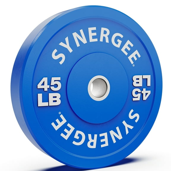 Synergee Color Bumper Plates Strength Conditioning Workouts Weightlifting 45lbs Single