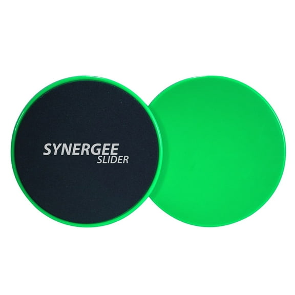 Synergee Electric Lime Green Core Sliders - Dual Sided Use | Carpet | Hardwood