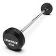 thumbnail image 1 of Synergee Fixed 40LB Barbell - Pre Weighted Straight Steel Bar with Rubber Weights - Fixed Weight, 1 of 7