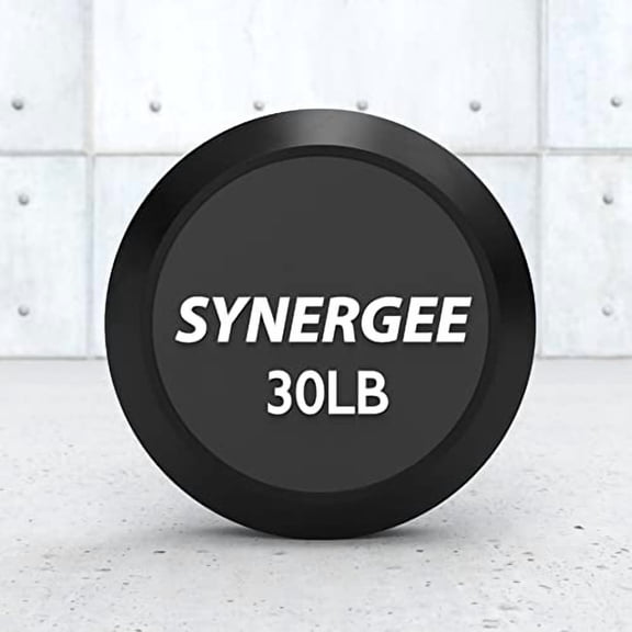 Synergee Fixed Barbell Pre Weighted Straight Steel Bar with Rubber Weights - Fixed Weight