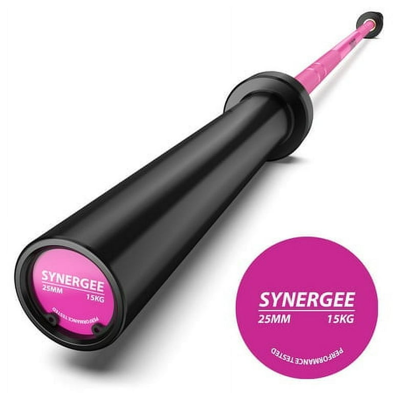 Synergee Games 20 kg and 15 kg Colored Cerakote Olympic Barbell Rated 1500lbs Walmart