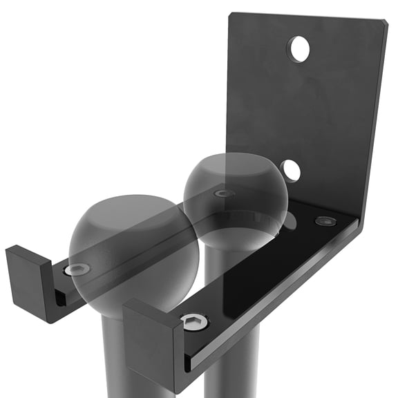 Synergee Indian Club Rack. Holds Power Clubs, Weighted Club Bells. Holds up to 2 Indian Clubs for Better Gym Storage & Organization.