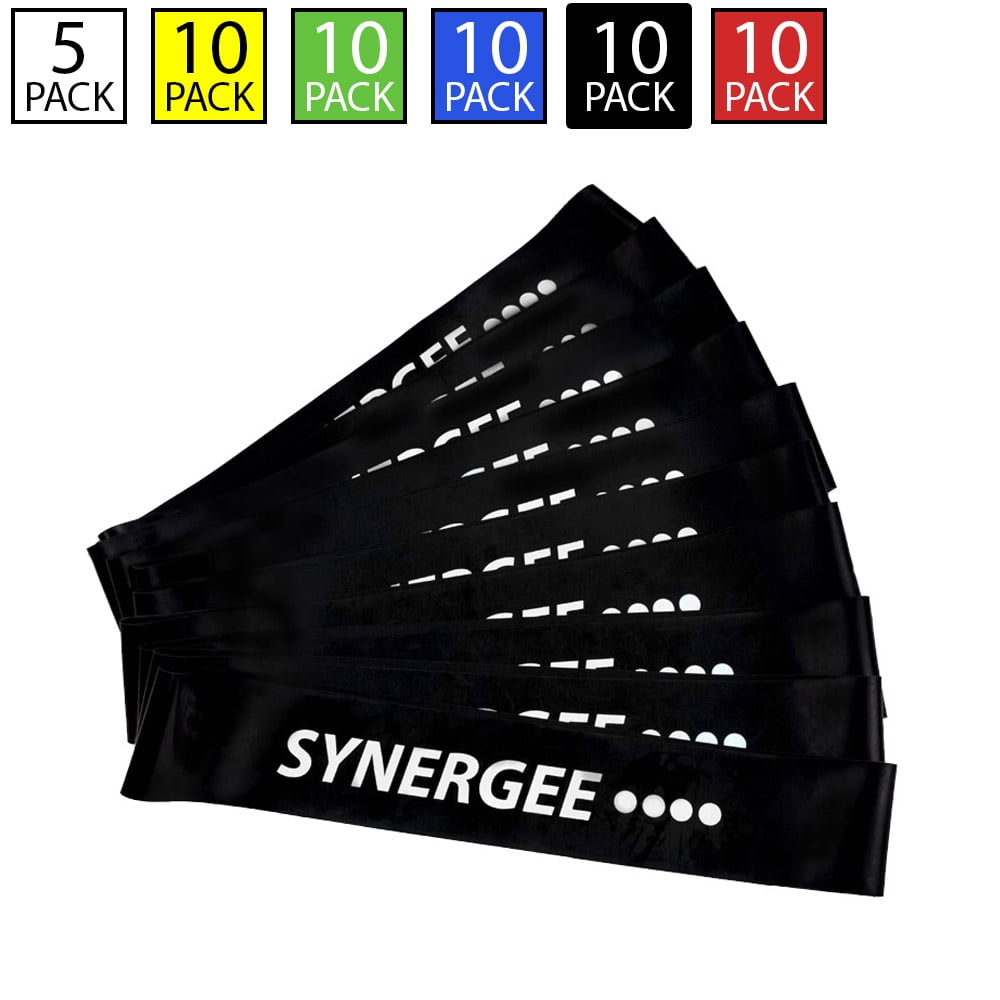 Synergee Mini Band Resistance Loop Exercise Bands Set of 10