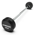 thumbnail image 1 of Synergee Non-Slip Weighted Straight Steel Bar with Rubber Weights Black, 60 lb, 1 of 7