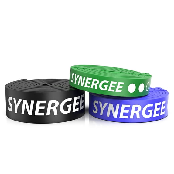 Synergee Power Band Resistance Loop Exercise Band - Set of 3