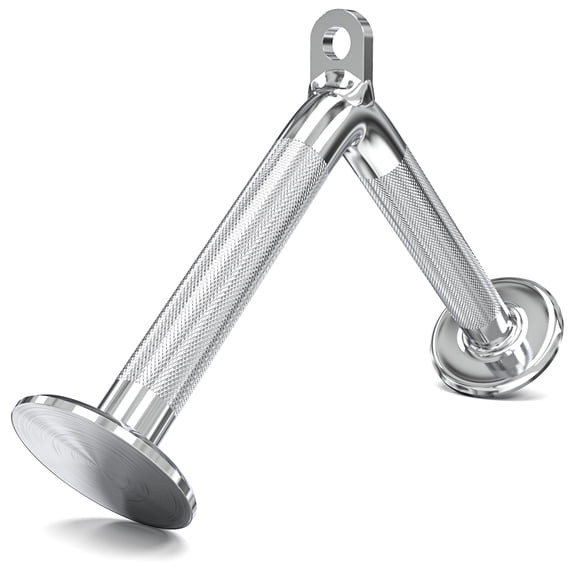 Synergee V-Shaped Push Down Bar Universal Cable Machine Attachment. V Shape for Tricep Push Downs. Great for Upper Body Workouts.