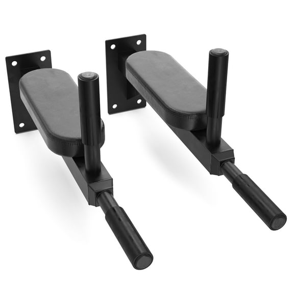 Synergee Wall Mounted Dip Station. Dip Bars for L Sits, Knee Raises, and More! Gymnastics and Upper Body Fitness Training. Max Capacity 400 LB.