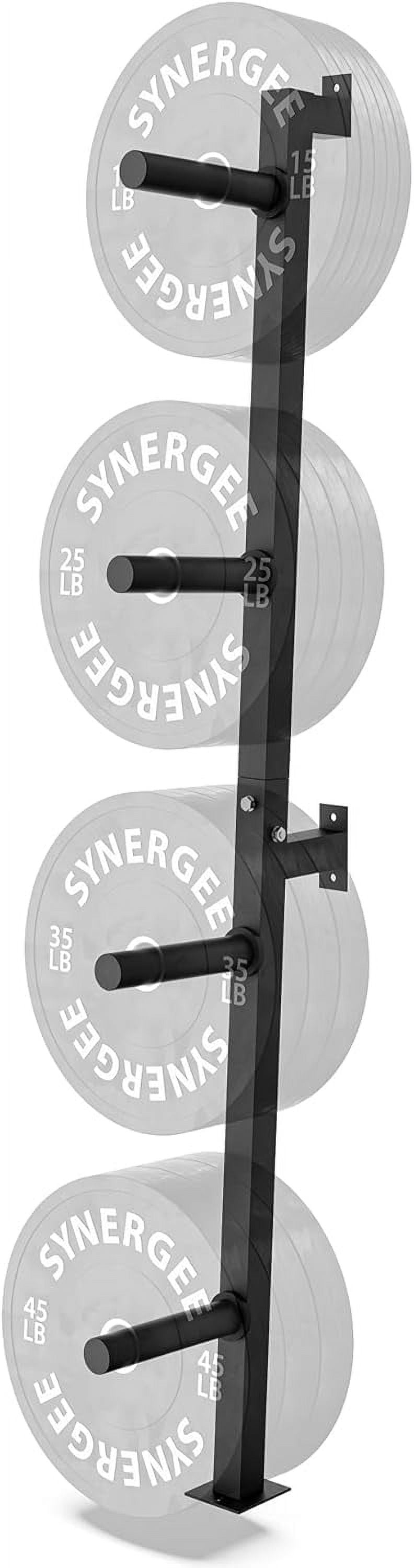 Synergee Weight Plate Storage Rack. Wall Mounted Weight Plate Holder. 4 ...