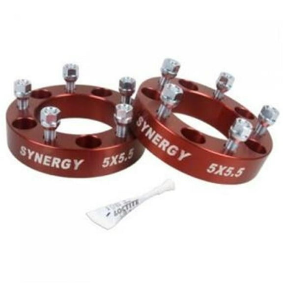 Synergy  1.75 in. Hub Centric Wheel Spacers - 5 x 5 in. Bolt Patten