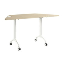 Synergy 60-inch Trapezoid Modular Conference Table in Elm - Engineered Wood