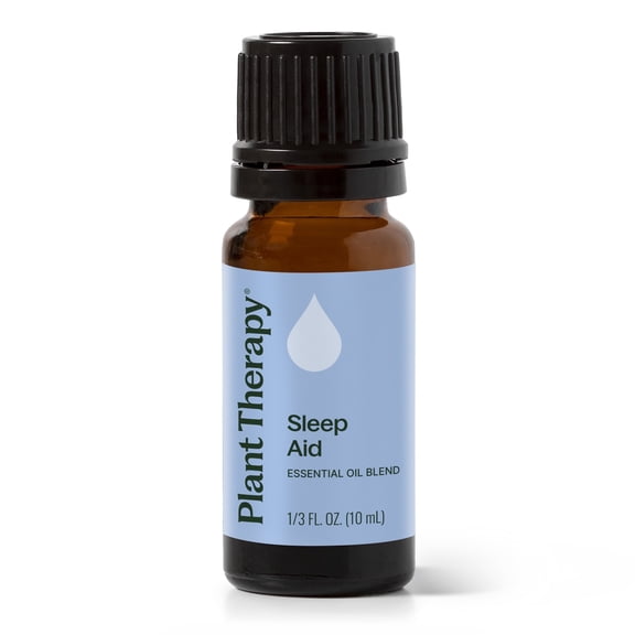 Plant Therapy Sleep Aid Essential Oil Blend 10 mL (1/3 oz) Calming & Sleep Blend 100% Pure, Undiluted, Natural Aromatherapy