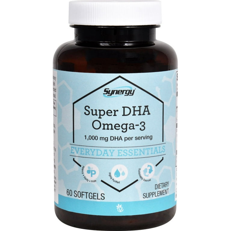 Synergy Super Dha Omega-3 -- 1000 Mg Dha Per Serving - 60 Softgels