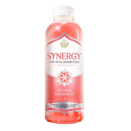 GT's Synergy Guava Goddess Raw Kombucha 16 fl oz