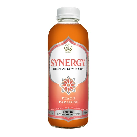 Synergy The Real Kombucha Peach Paradise, 16 fl oz