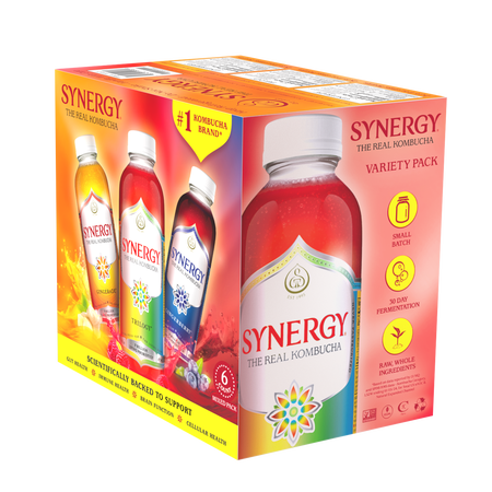 Synergy The Real Kombucha, Variety 6 pack, 16 fl oz