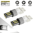 thumbnail image 1 of Syneticusa 3157 LED 6000K White DRL Reverse Turn Signal High Power Light Bulbs, 1 of 8